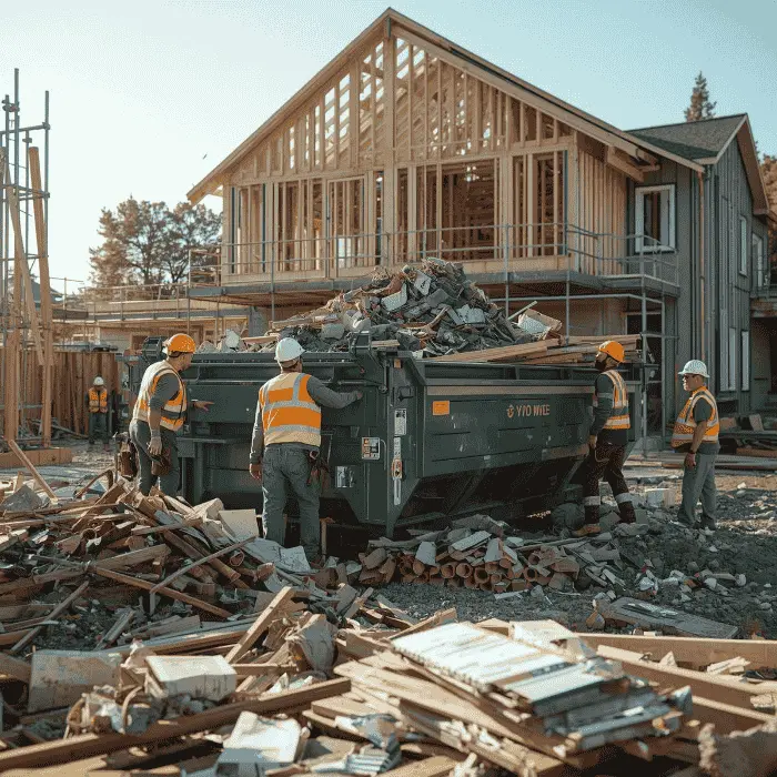 20 yard roll off dumpster rental for construction and renovation in North Charleston SC